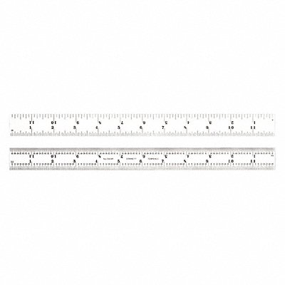 Ruler Spring-Tempered Steel 12 L x 1 W