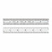 Ruler Spring-Tempered Steel 6 L x 3/4 W