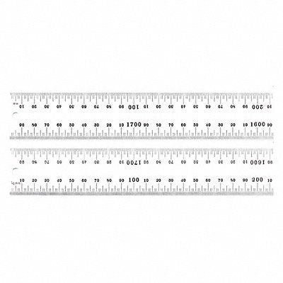 Ruler Spring-Tempered Steel 1800mm L