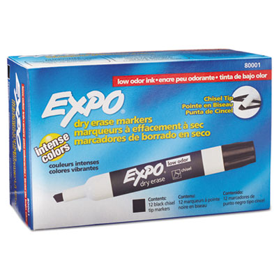 MARKER,EXPO 2,CHISEL,BK