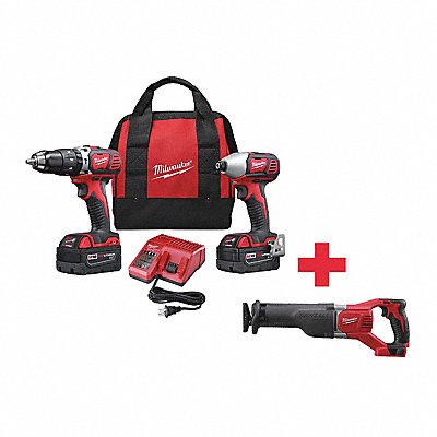 Cordless Combination Kit 2 Tools 18V DC