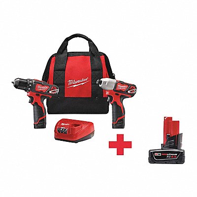 Cordless Combination Kit 2 Tools 12V DC