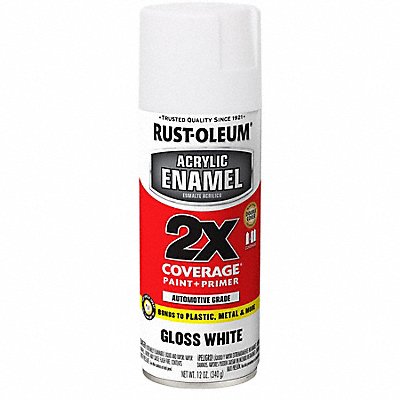 Acrylic Enamel White Solvent Base 12 oz