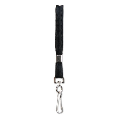 LANYARDS,FLAT,HOOK,100,BK