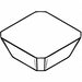 Square Milling Insert 1/2 Carbide