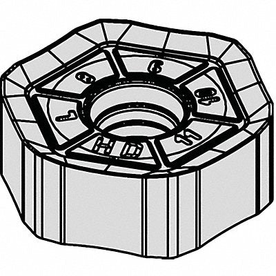 Hex Milling Insert 8.50mm Carbide