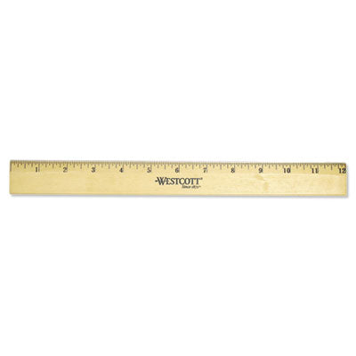 RULER,WOOD,12IN,SGL EDGE
