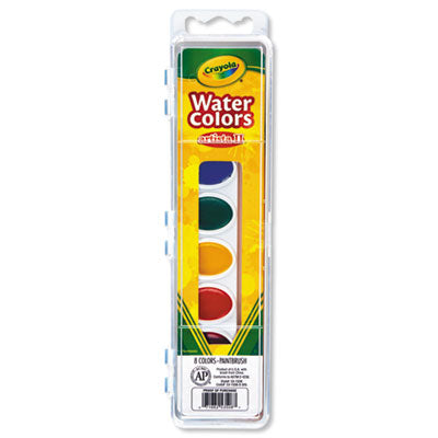 WATERCOLORS,8ST,OVAL,AST