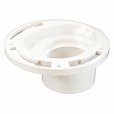 Offset Closet Flange PVC 3 x4 4 Way