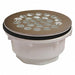 Shower Stall Drain Base SS Str PVC 2 