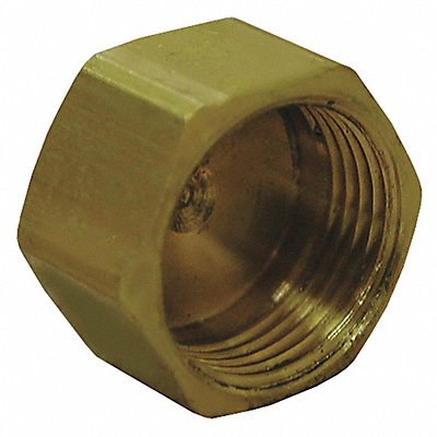 Brass Compression Cap Lead Free 1/4 