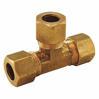 Brass Comp. Tee No Lead 3/8 x3/8 x1/4 