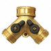 Garden Hose Shut-Off Wye Brass Hose