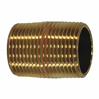 Red Brass Pipe Nipple No Lead 1/2 xCLOSE