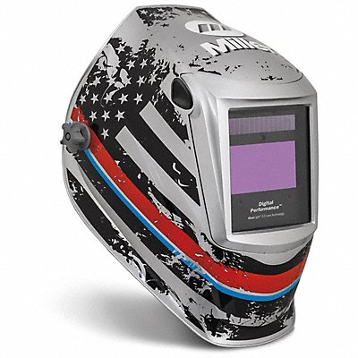 Welding Helmet Black/Blue/Red/Silver