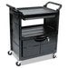 CART,UTILITY,LCK DOOR,BK