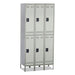 LOCKER,DOUBLE TIER,GY