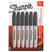 MARKER,SUPR SHRPIE,6PK,BK