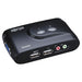 SWITCH,KVM,2 PORT USB,BK