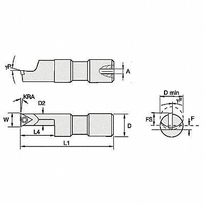 Indexable Boring Bar 0.9690 HSS