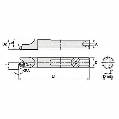 Grooving/Parting Blade 21.59mm RH