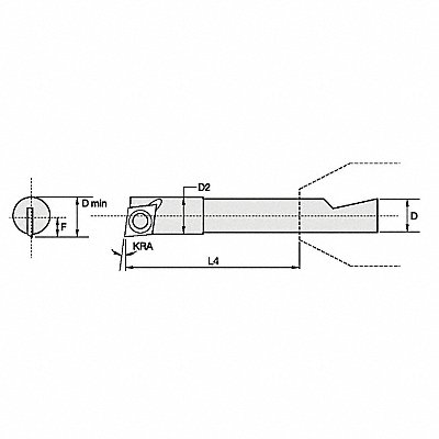 Indexable Boring Bar 0.1800 HSS