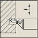 Grooving/Parting Toolholder WMTA RH