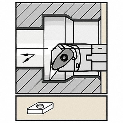 Thread Turning Toolholder A-DCL-KC HSS