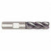 Square End Mill Single End Carbide 3/4 