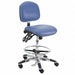 Ergonomic Chair Vinyl Blue
