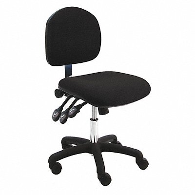 Task Chair Fabric Black 17-22 Seat Ht
