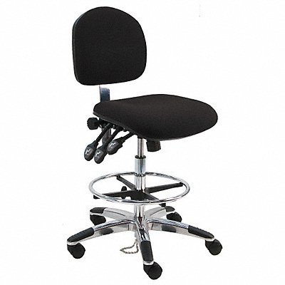 Ergonomic Chair Fabric Black