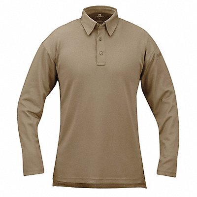 Tactical Polo XS Long Sleeve Silver Tan