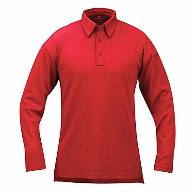 Tactical Polo 3XL Long Sleeve Red