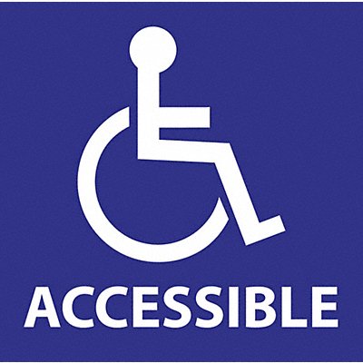 Handicap Window Decals 6 in x 6 in PK2