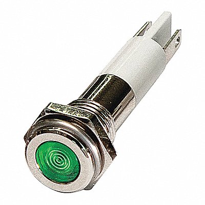Flat Indicator Light Green 110VAC