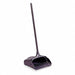 Long Handled Dust Pan with Wheels Black