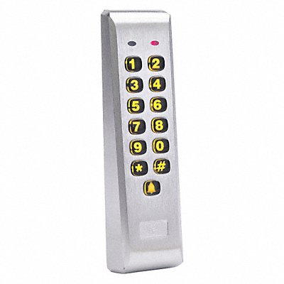 Access Keypad Mullion 1-5/7 in W Silver