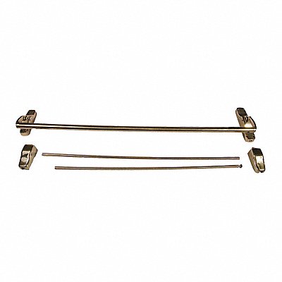 Surface Vert. Rod Crossbar PolishedBrass