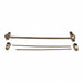Surface Vert. Rod Crossbar PolishedBrass