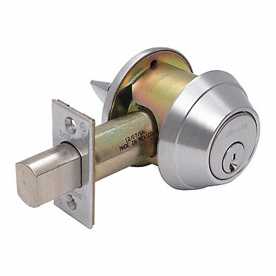 1-Cyl Deadbolt Standard Satin Chrome