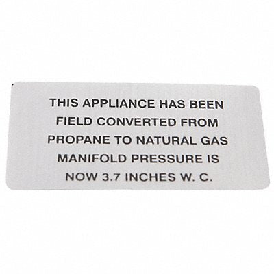 Plate Propane To Natural Gas