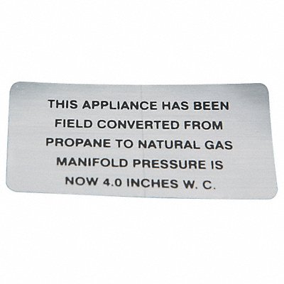 Plate Propane To Natural Gas