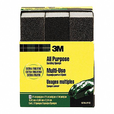 Sanding Sponge 3 3/4 L 2 5/8 W PK6