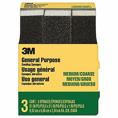 Sanding Sponge 3 3/4 L 2 5/8 W PK6