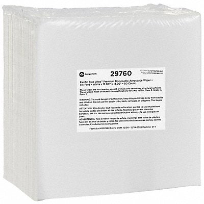 Disp Dry Wipe 12 L 13 W Wt 29760 PK20