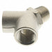 Push to Y Connector 1/4 F x 1/4 M PK5