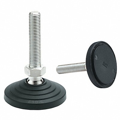 Level Foot Fixed Stud M20 3-1/64in Base