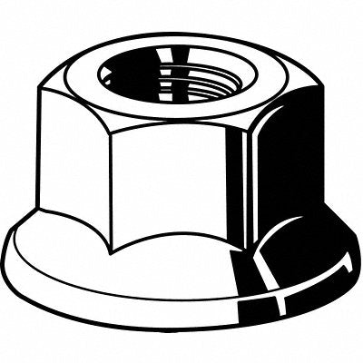 Locknut 1/4 -20 Phos Stl 7/16in 100PK