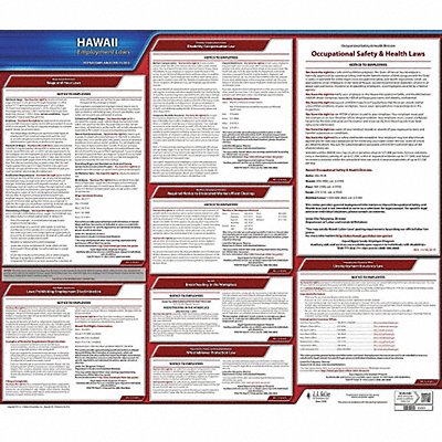 Labor Law Poster State Labor Law HI